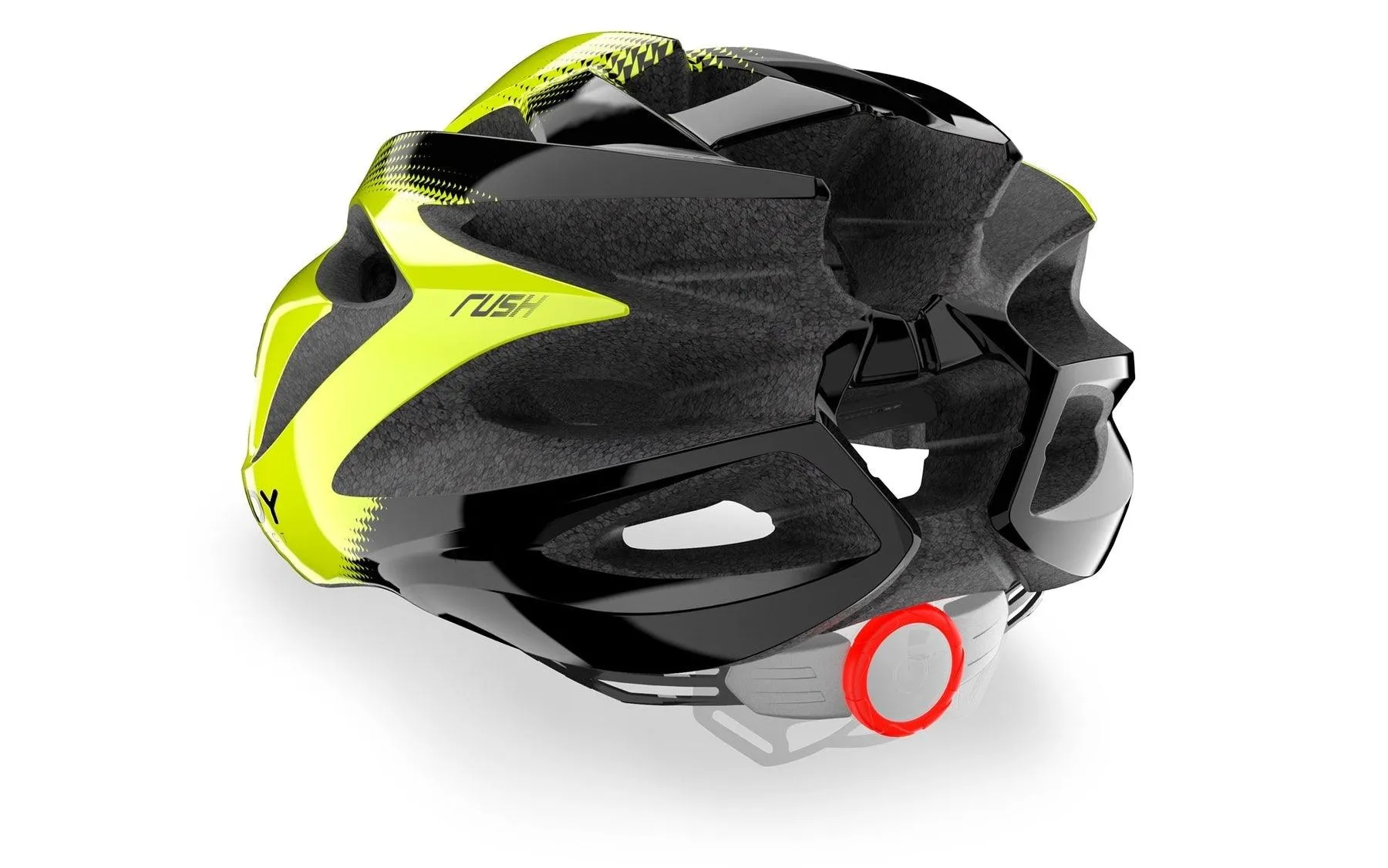 Rudy Project Rush Road Cycling Helmet (Yello Fluo/Black-Shiny)
