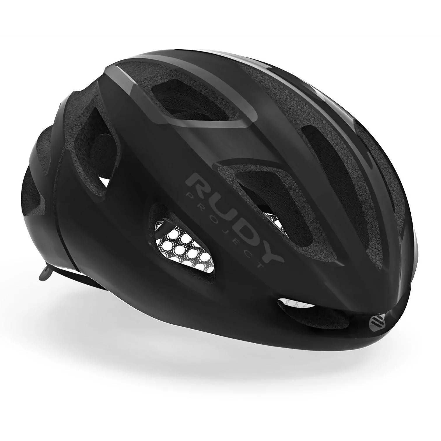 Rudy Project Strym Road Cycling Helmet (Black Stealth-Matte)