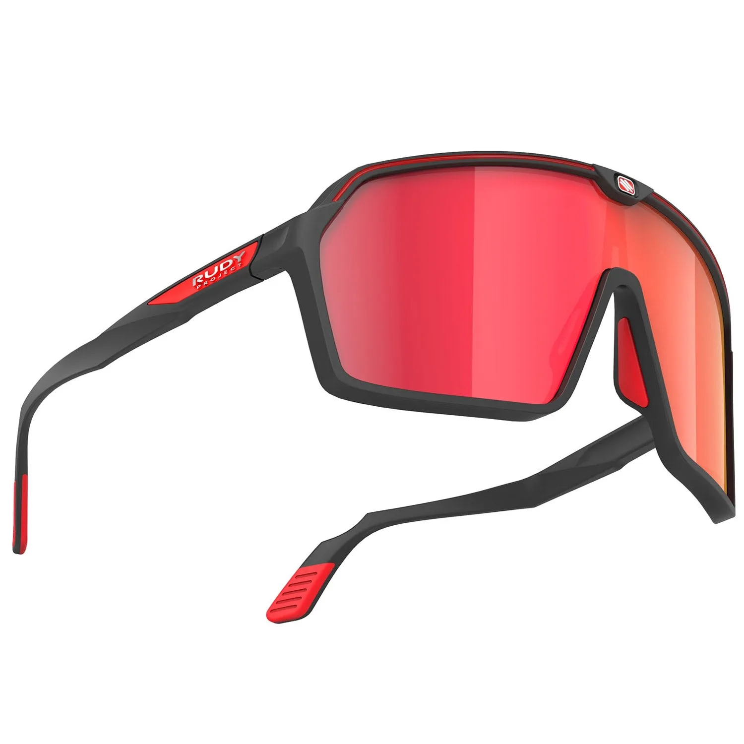 Rudy Spinshield sunglasses - Black Matte-Rp Optics Multilaser Red