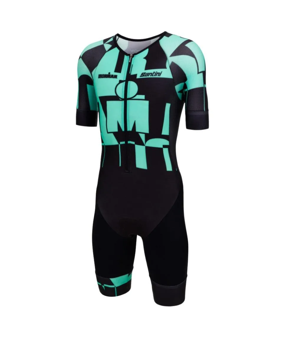 Santini Enigma Men's Triathlon Suit (Aqua)