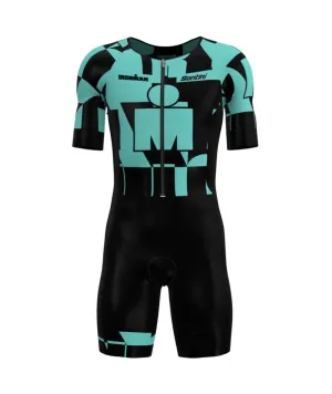 Santini Enigma Men's Triathlon Suit (Aqua)