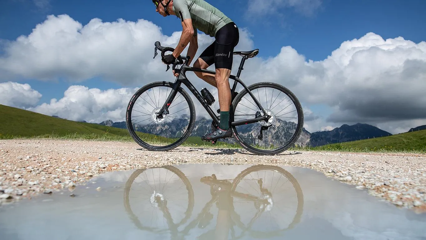 Santini Gravel Mens Cycling Bibshort (Black)