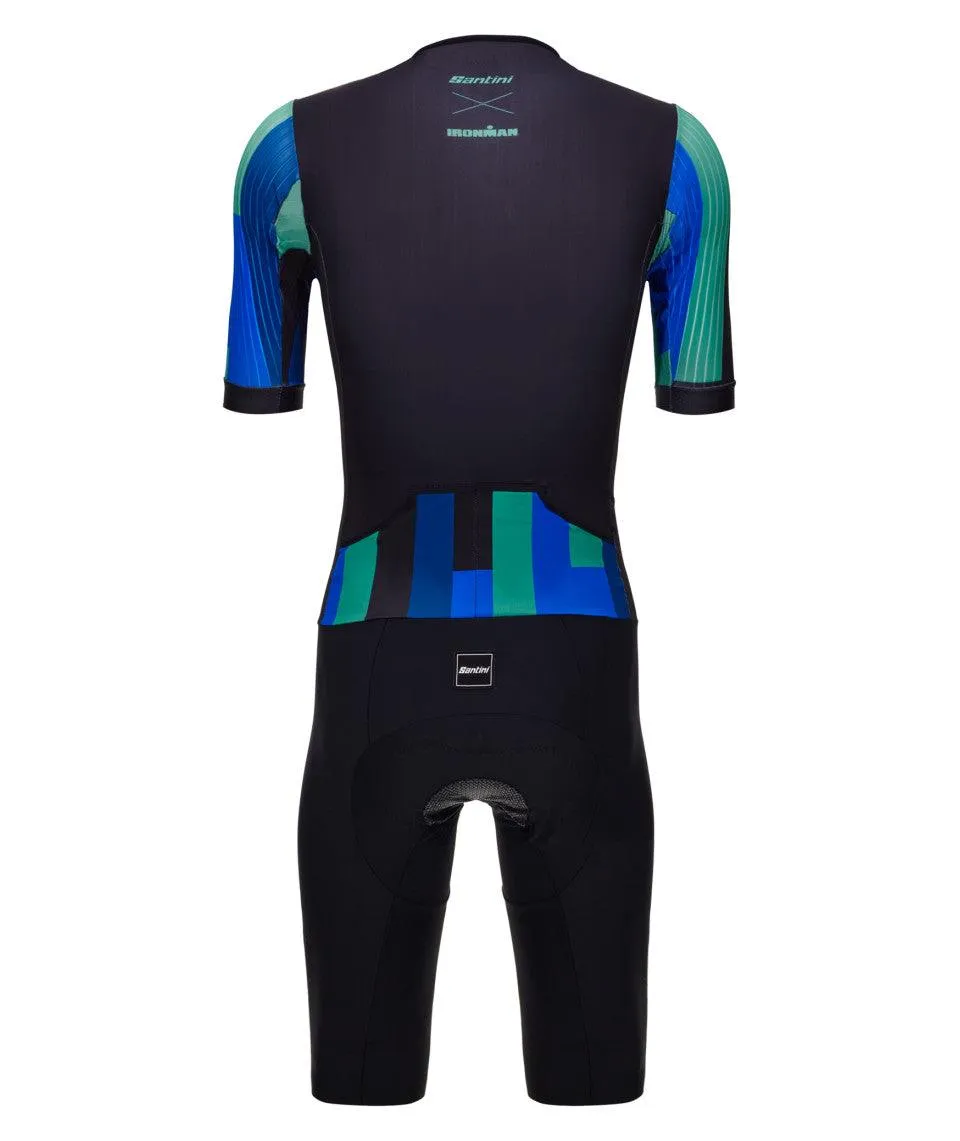 Santini Ironman Aahonoui Men's Triathlon Suit (Blue)