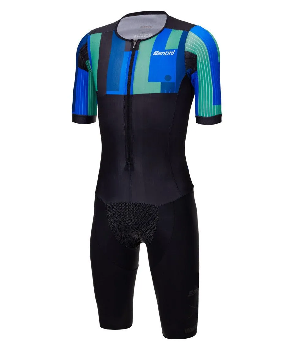 Santini Ironman Aahonoui Men's Triathlon Suit (Blue)