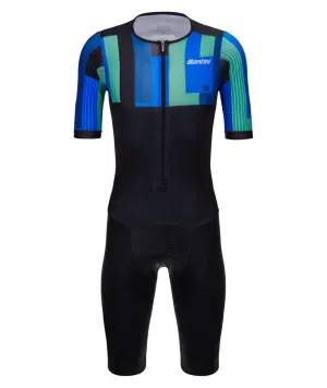 Santini Ironman Aahonoui Men's Triathlon Suit (Blue)
