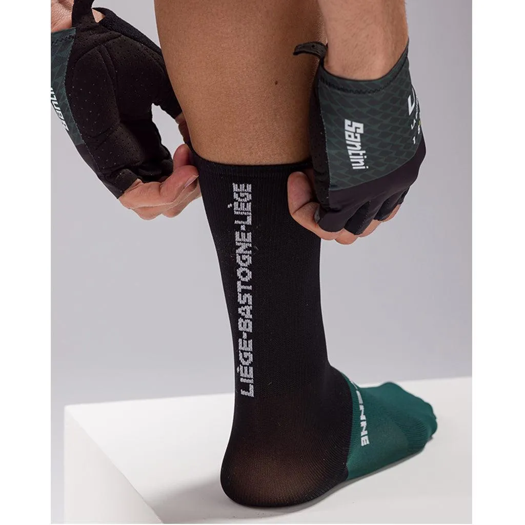 Santini Liege Bastogne Liege Unisex Cycling Gloves (Print)