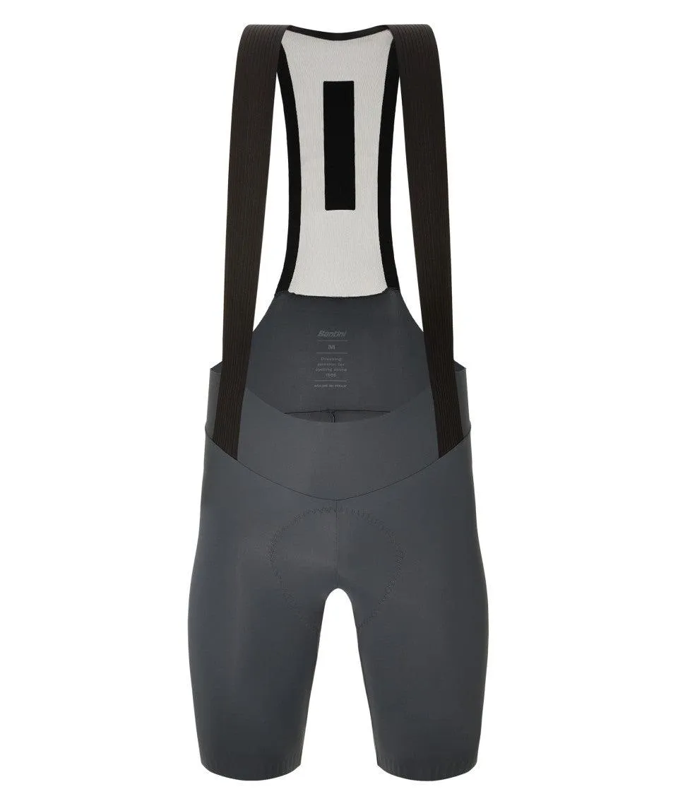 Santini Plush Men's Cycling Bibshorts (Grey)