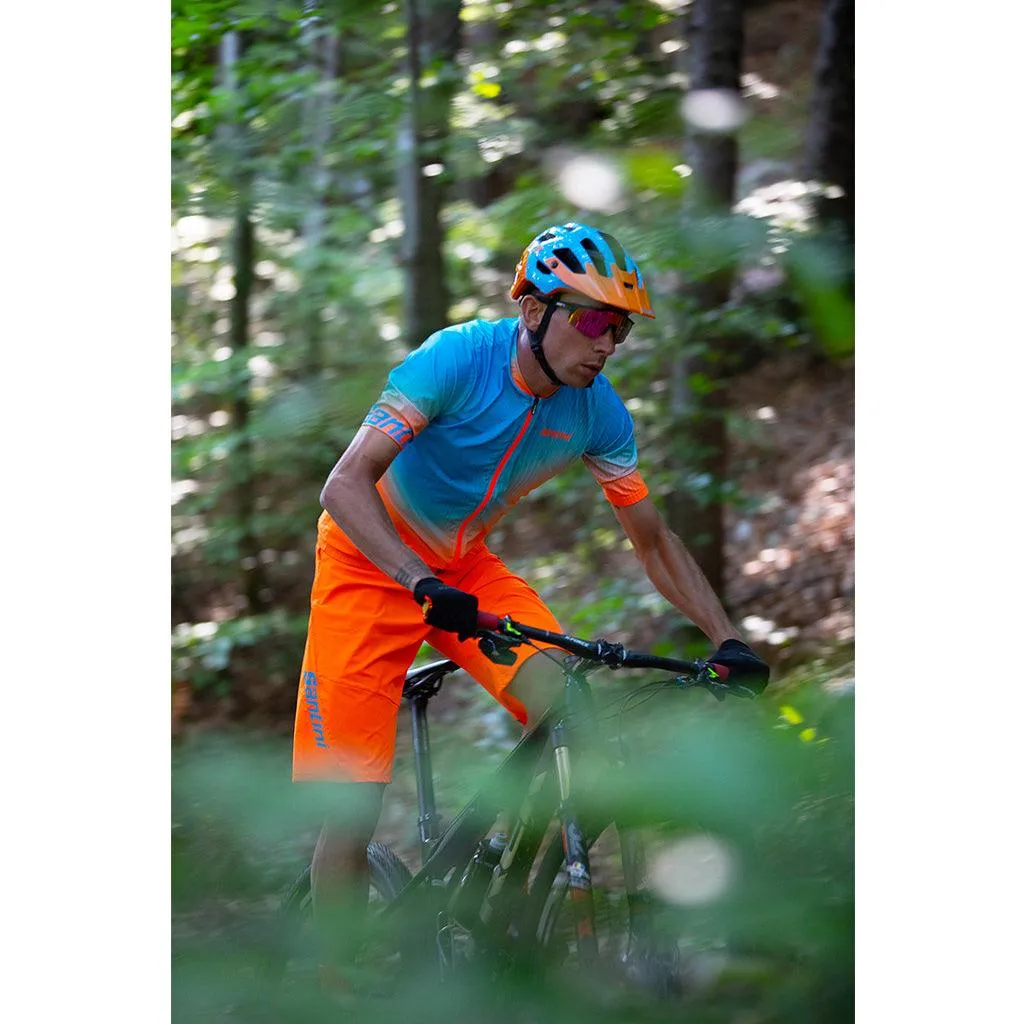 Santini Selva Mens MTB Cycling Shorts (Flashy Orange)