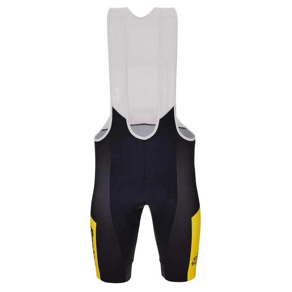 Santini Tour De France Leader Men's Cycling Bibhsorts (Black/Yellow)