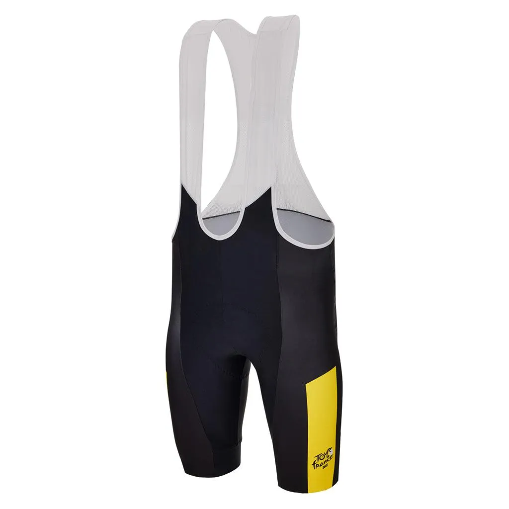 Santini Tour De France Leader Men's Cycling Bibhsorts (Black/Yellow)