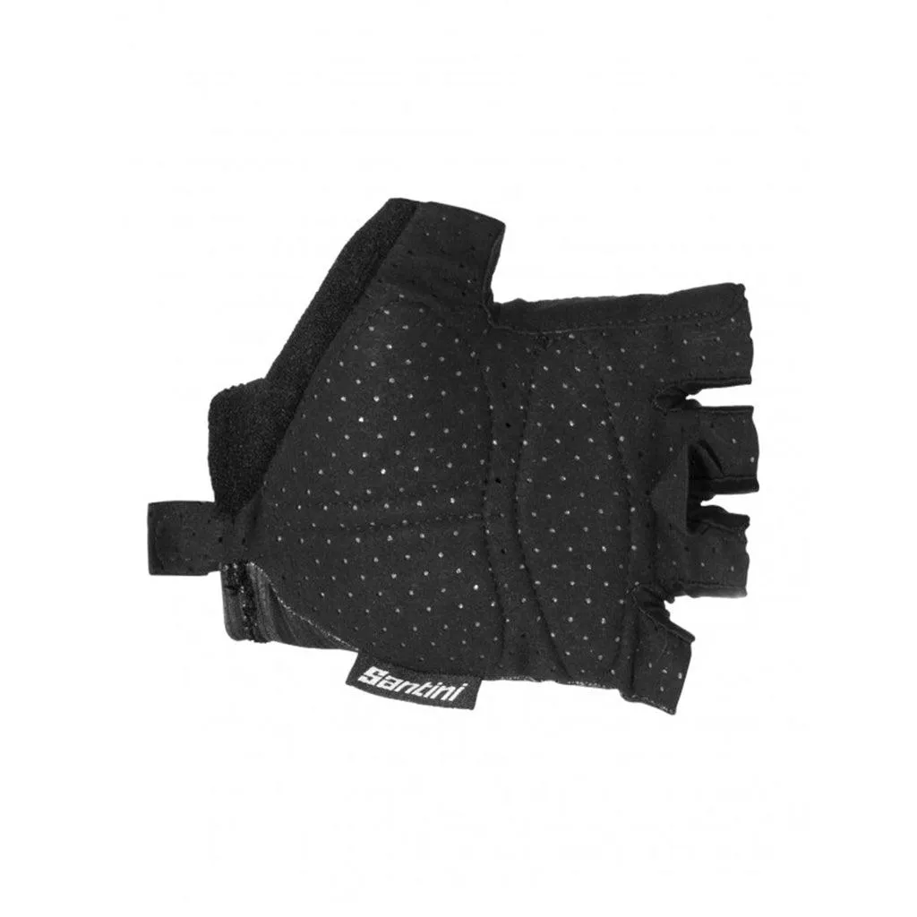 Santini UCI Official Rainbow Unisex Cycling Gloves (Black)