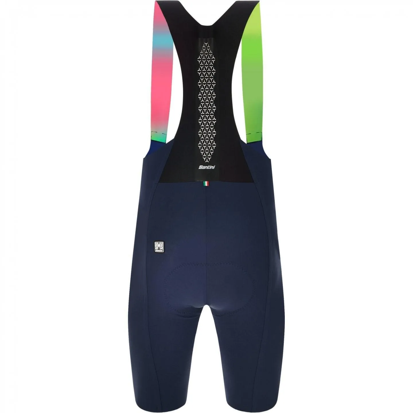 Santini Unico Men's Cycling Bibshorts (Blue)