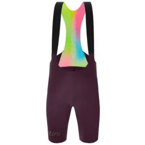 Santini Unico Men's Cycling Bibshorts (Burgundy)