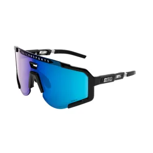 Scicon Aeroscope Sport Sunglasses (Black Gloss/Multimirror Blue)