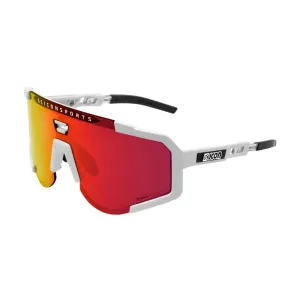 Scicon Aeroscope Sport Sunglasses (White Gloss/Multimirror Red)