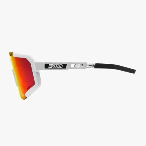 Scicon Aeroscope Sport Sunglasses (White Gloss/Multimirror Red)
