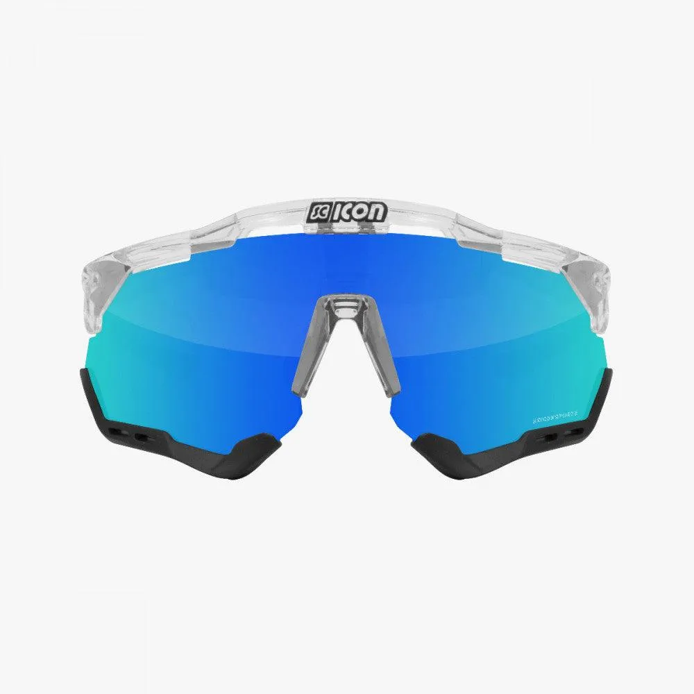 Scicon Aeroshade XL Sport Sunglasses (Multimirror Blue/Crystal Gloss)