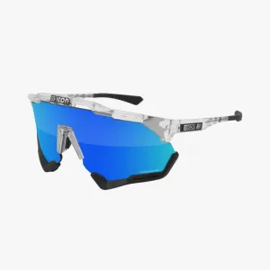 Scicon Aeroshade XL Sport Sunglasses (Multimirror Blue/Crystal Gloss)
