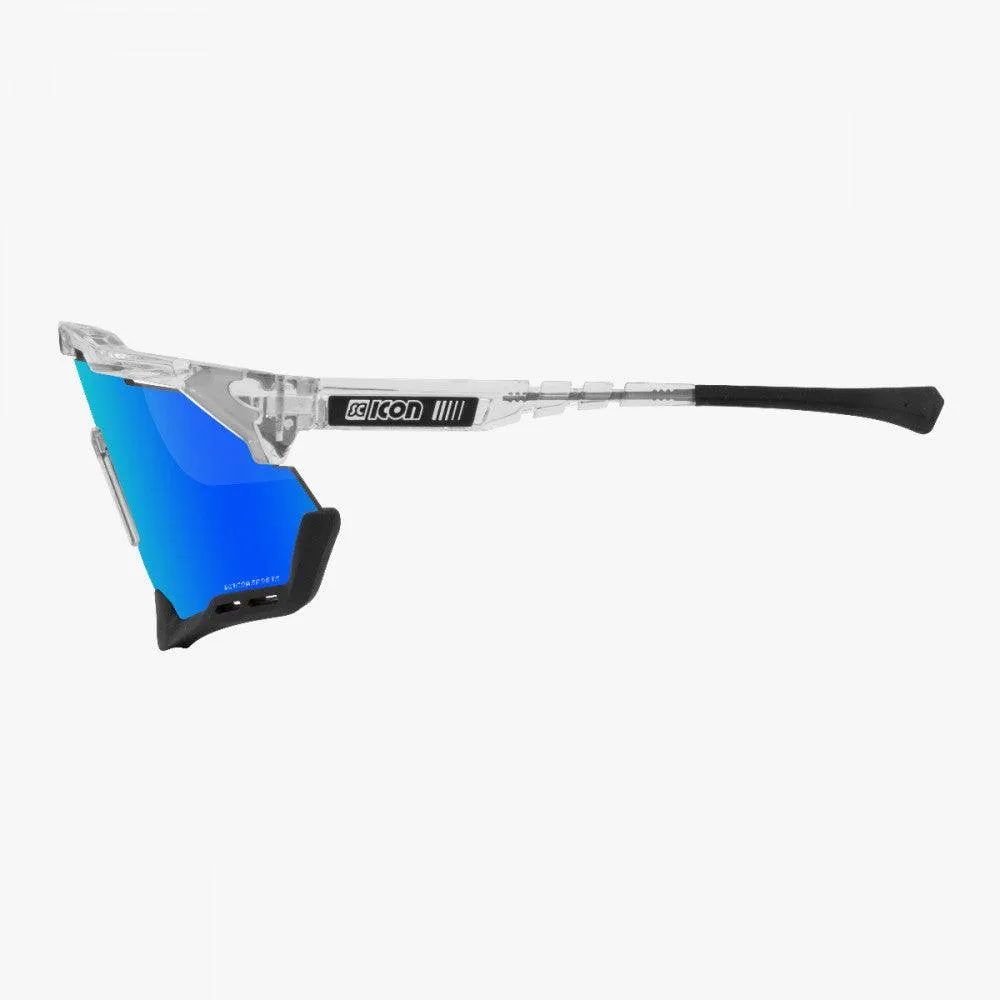 Scicon Aeroshade XL Sport Sunglasses (Multimirror Blue/Crystal Gloss)