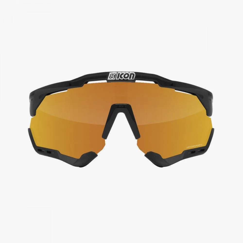 Scicon Aeroshade XL Sport Sunglasses (Multimirror Bronze/Black Gloss)