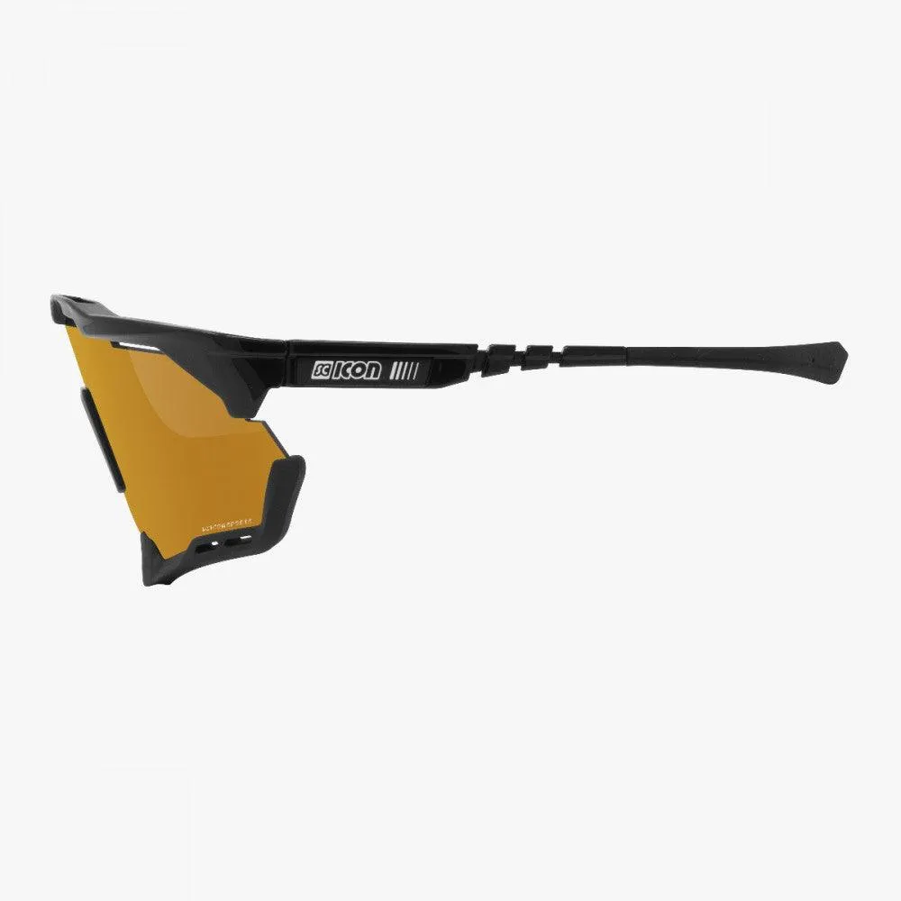 Scicon Aeroshade XL Sport Sunglasses (Multimirror Bronze/Black Gloss)