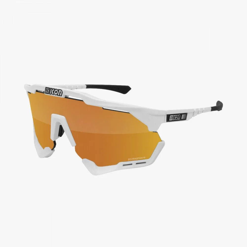 Scicon Aeroshade XL Sport Sunglasses (Multimirror Bronze/White Gloss)