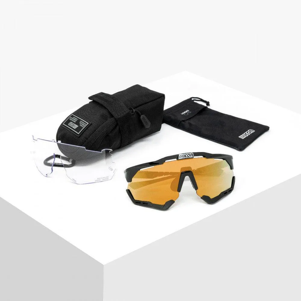 Scicon Aeroshade XL Sport Sunglasses (Multimirror Bronze/White Gloss)