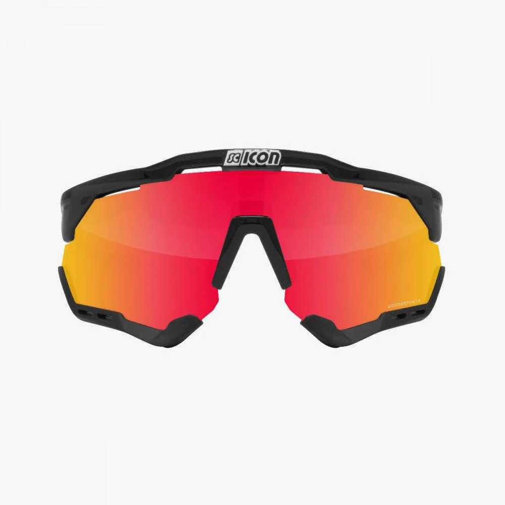 Scicon Aeroshade XL Sport Sunglasses (Multimirror Red/Black Gloss)