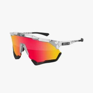 Scicon Aeroshade XL Sport Sunglasses (Multimirror Red/Crystal Gloss)