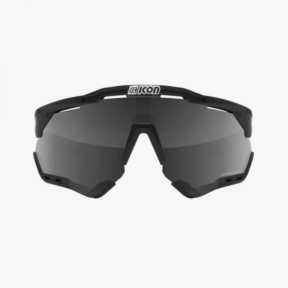 Scicon Aeroshade XL Sport Sunglasses (Multimirror Silver/Black Gloss)