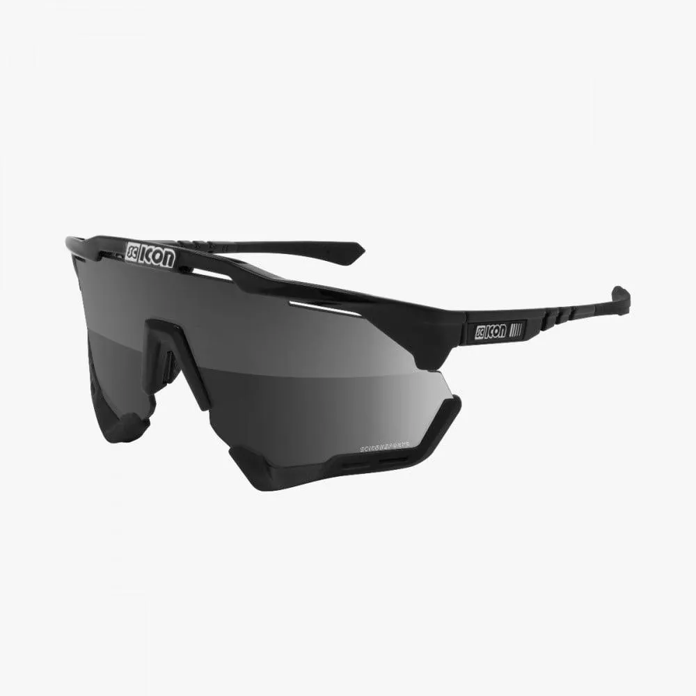 Scicon Aeroshade XL Sport Sunglasses (Multimirror Silver/Black Gloss)