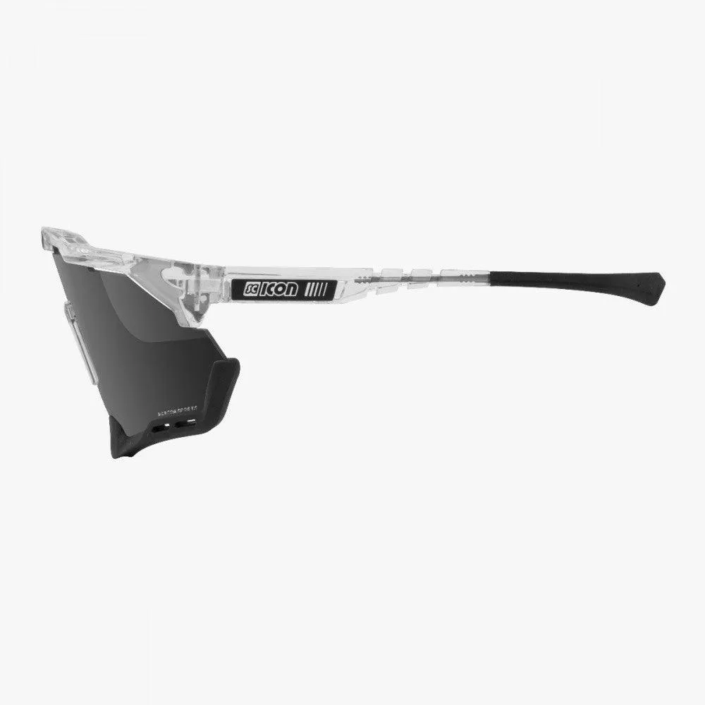 Scicon Aeroshade XL Sport Sunglasses (Multimirror Silver/Crystal Gloss)