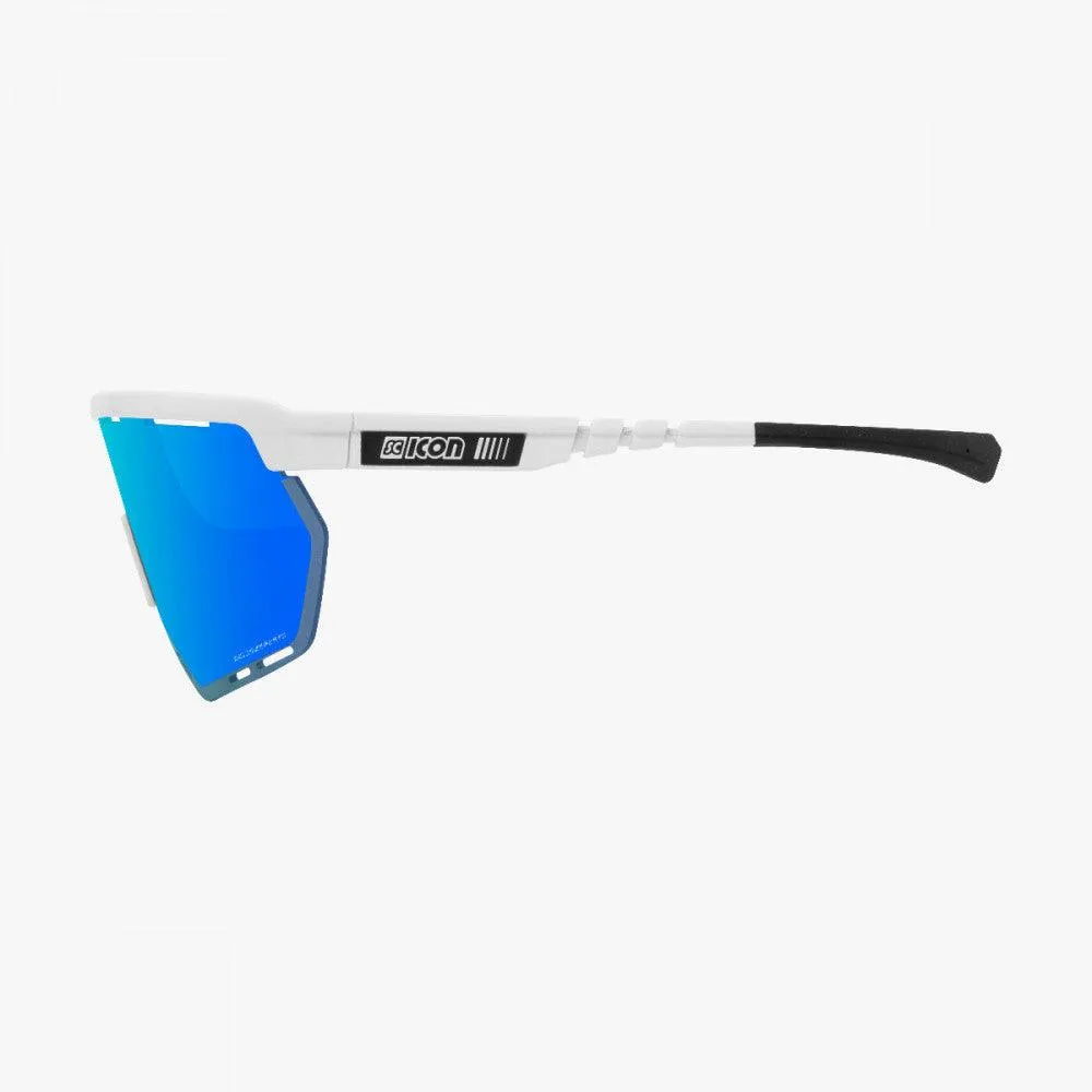 Scicon Aerowing Sport Sunglasses (Multimirror Blue/White Gloss)