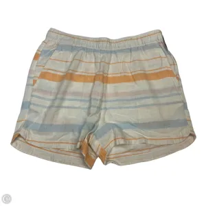 Shorts By Cynthia Maxx In Cream & Orange, Size: M