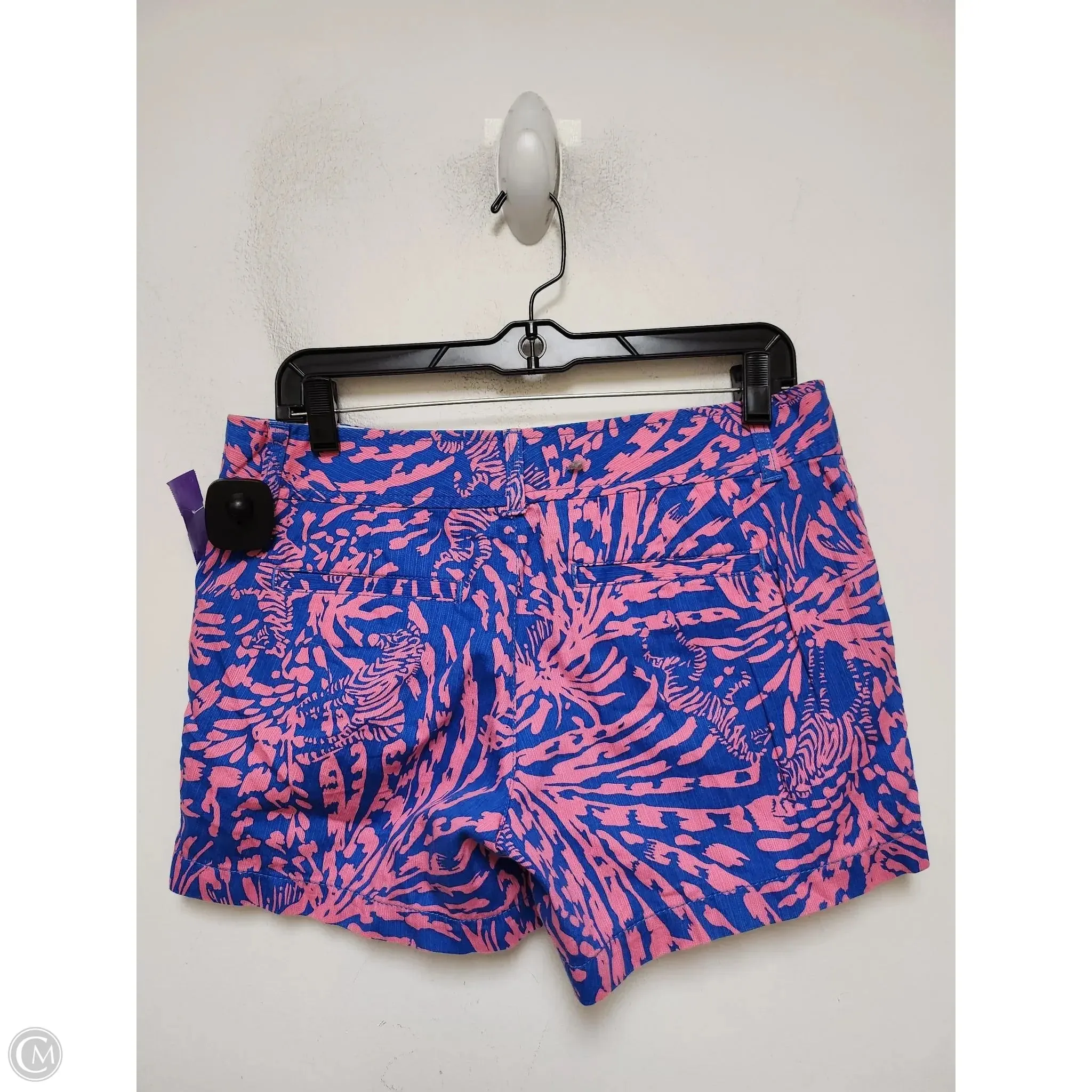 Shorts Designer By Lilly Pulitzer In Blue & Pink, Size: 4
