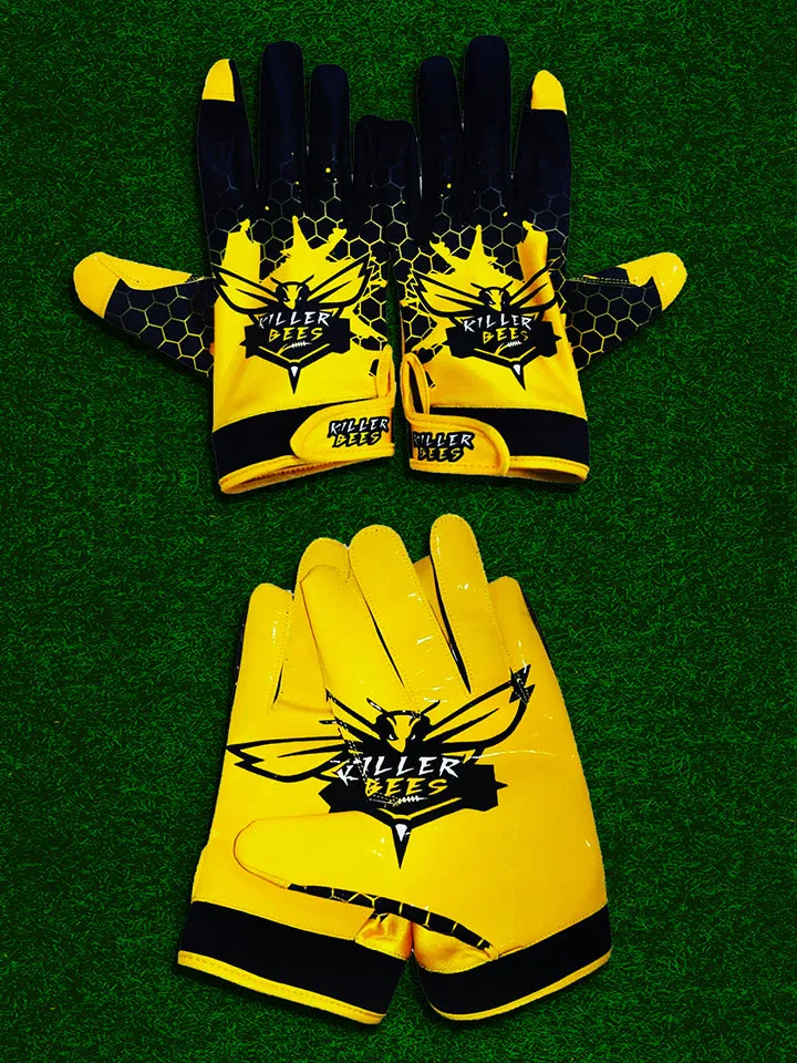 Sublimated Football Receiver Gloves KITBEAST