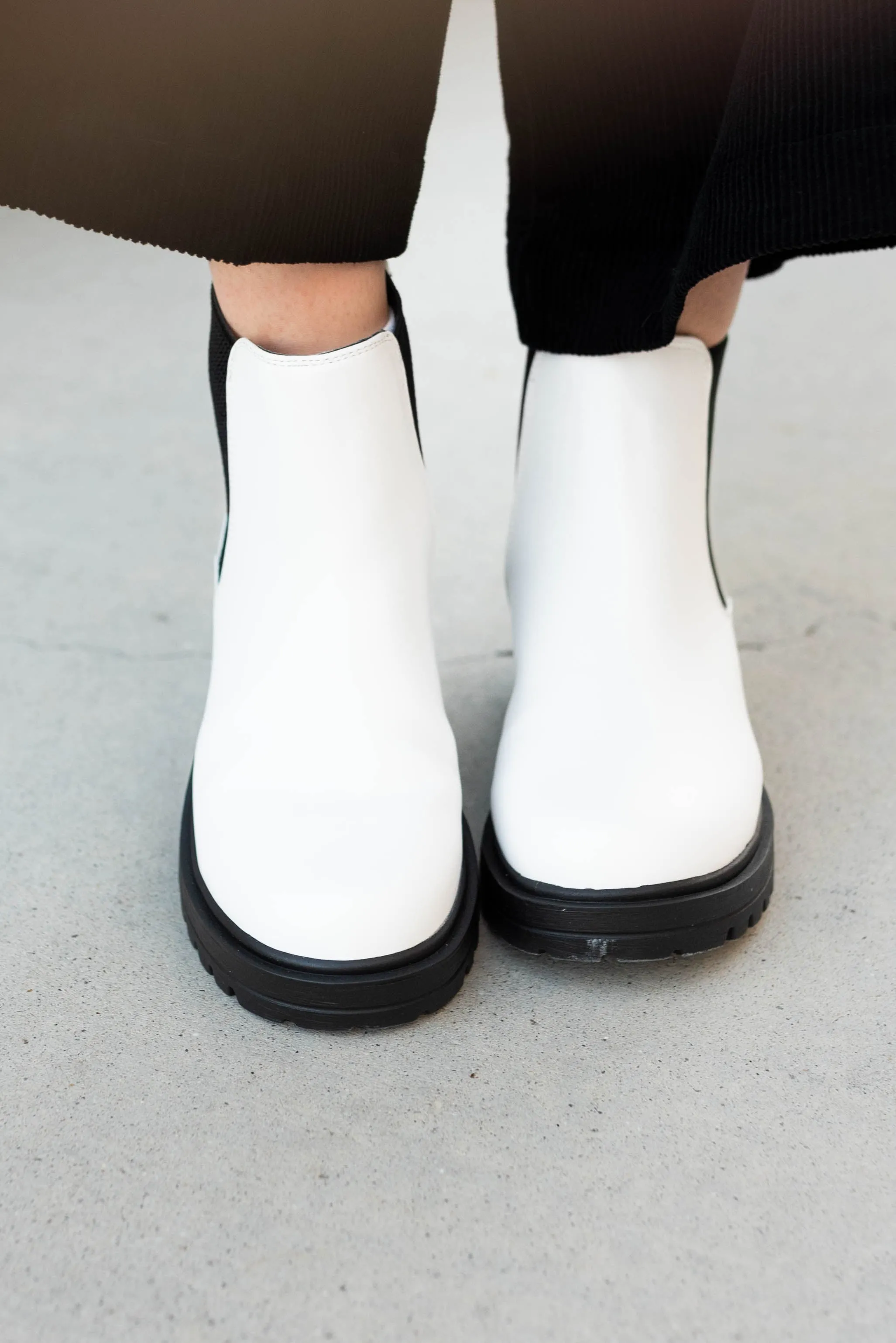 Teri White Chelsea Boots
