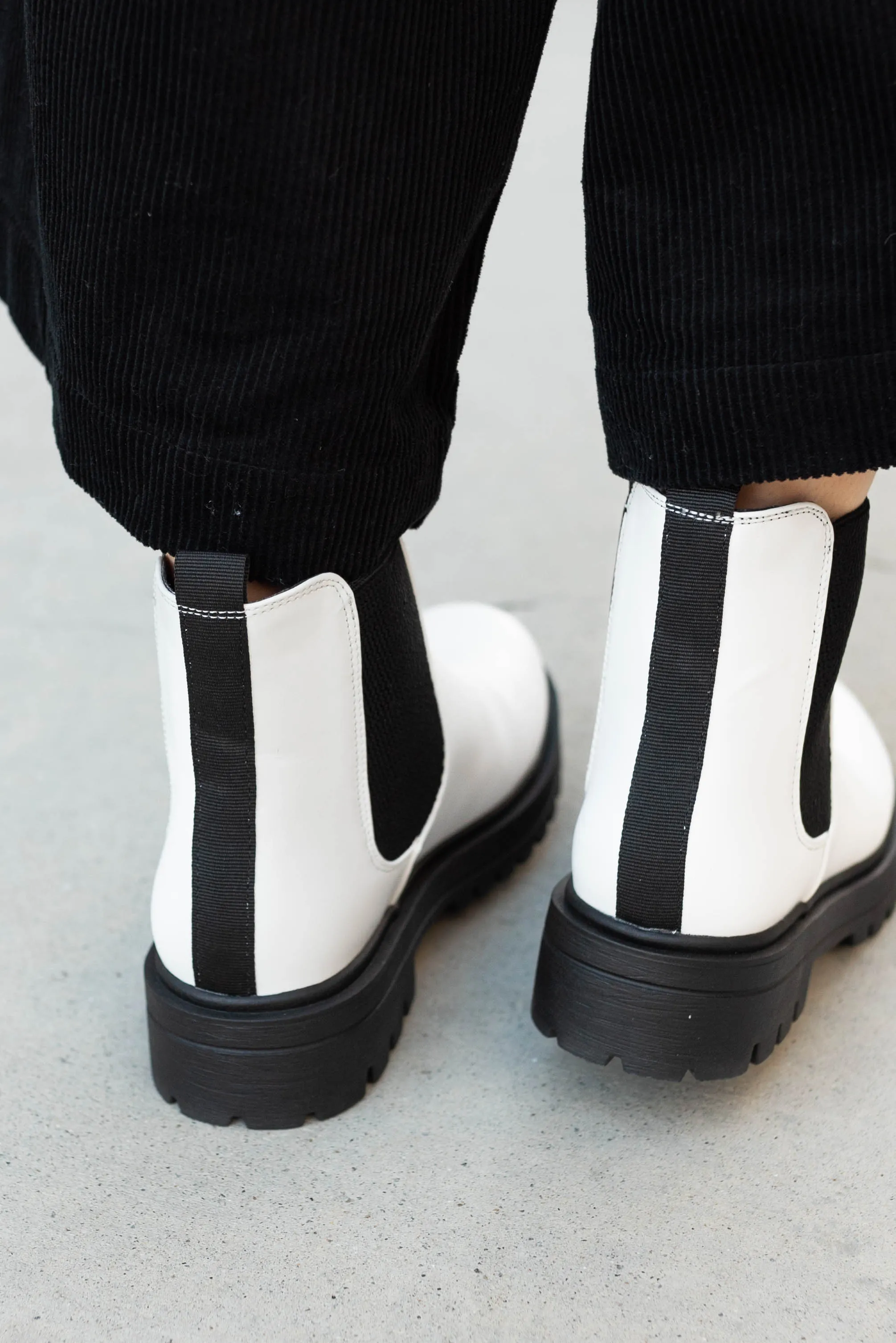 Teri White Chelsea Boots