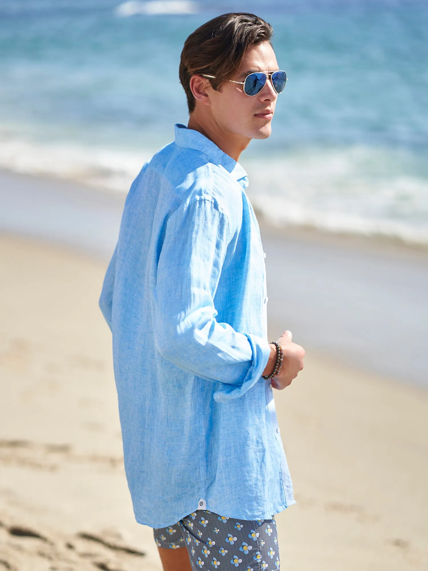 Tiki Solid Linen Shirt
