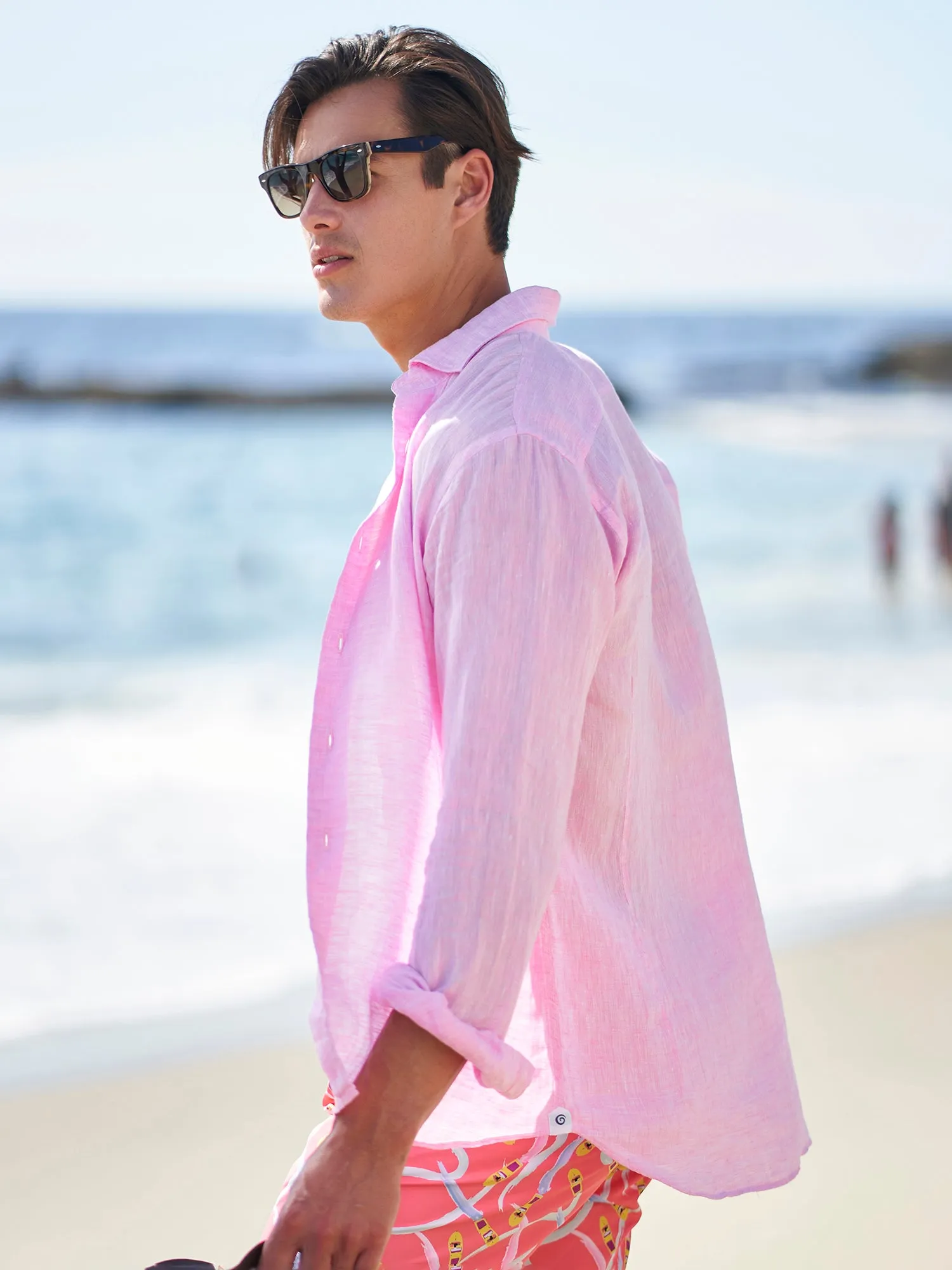 Tiki Solid Linen Shirt