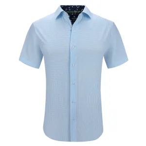 Tom Baine Slim Fit Short Sleeve Performance Stretch Button Down