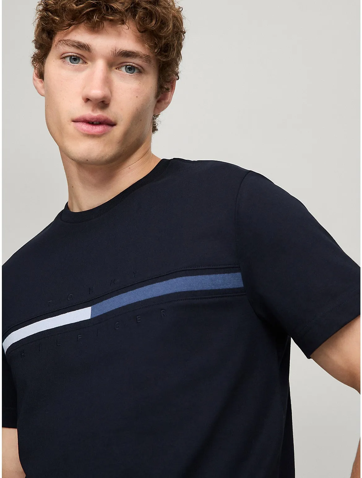 Tommy Hilfiger Men's Tonal Flag Logo T-Shirt