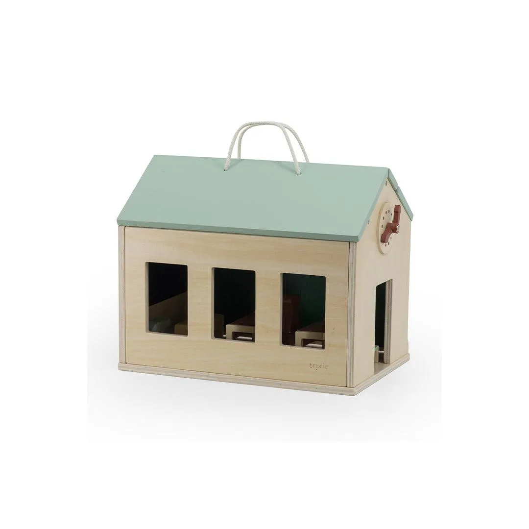Trixie Wooden School With Accessories