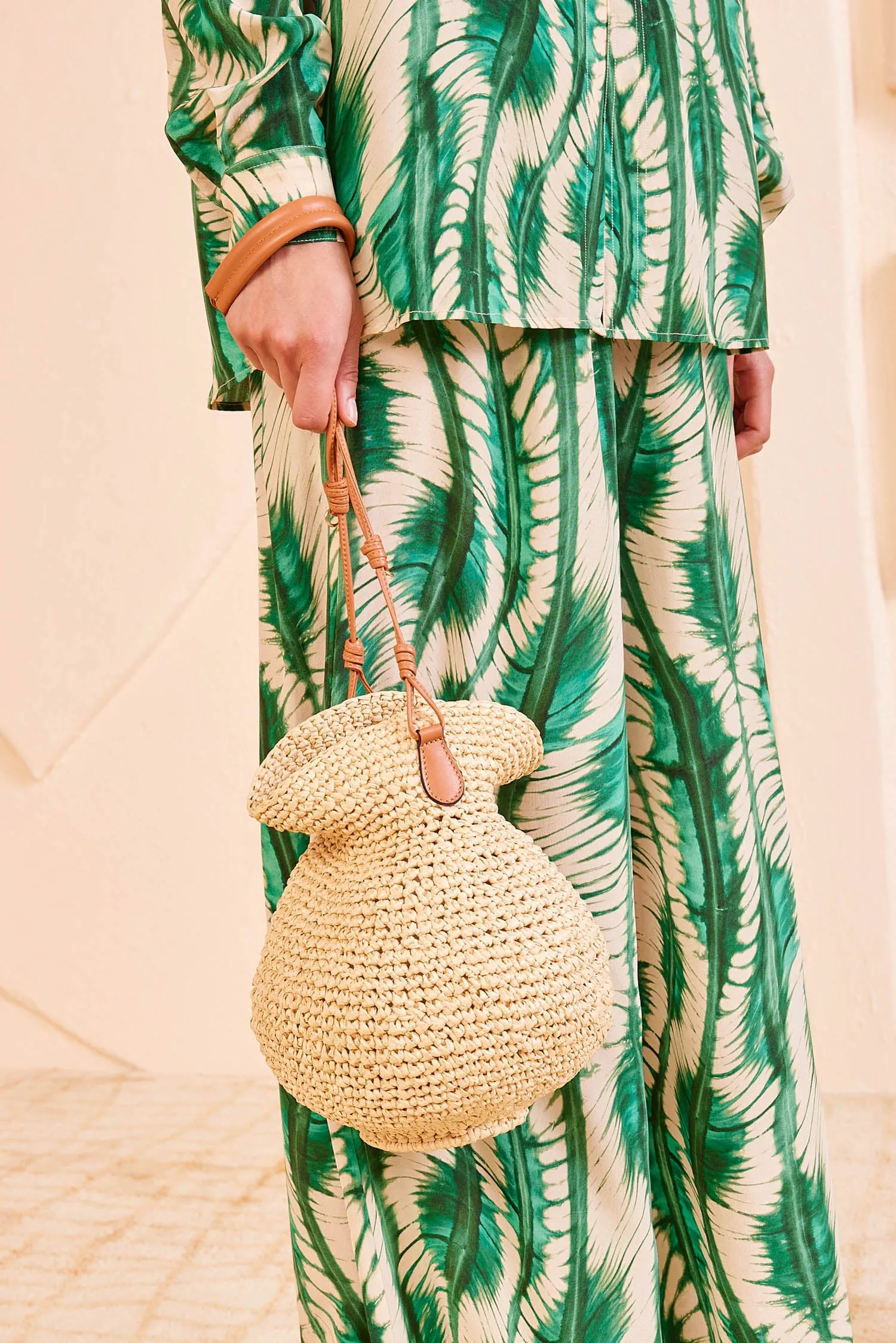 Tulip basket bag- Natural Ulla Johnson