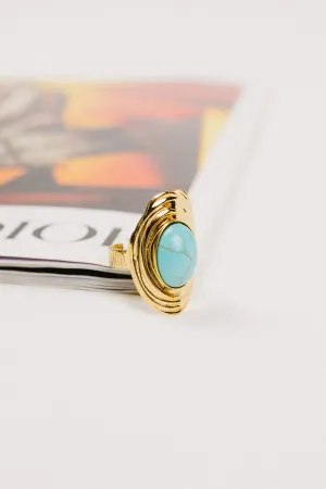 Turquoise Moonstone Ring