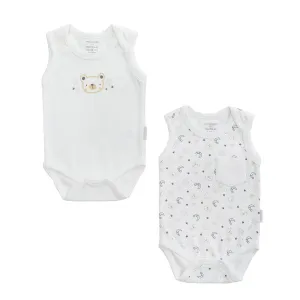 White 2pc LWB Bodysuit Set