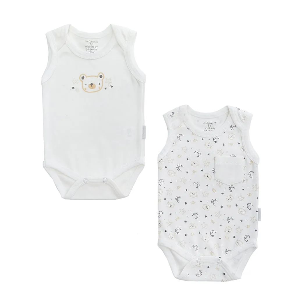 White 2pc LWB Bodysuit Set