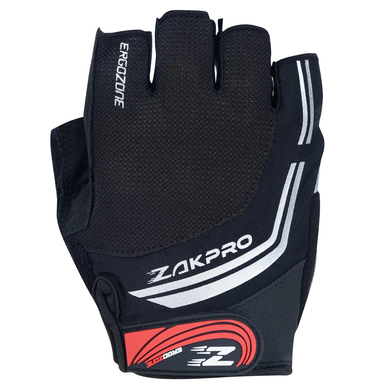 Zakpro Hybrid Mens Cycling Gloves (Black)