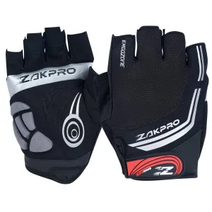 Zakpro Hybrid Mens Cycling Gloves (Black)