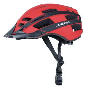Zakpro Uphill MTB Cycling Helmet (Red)